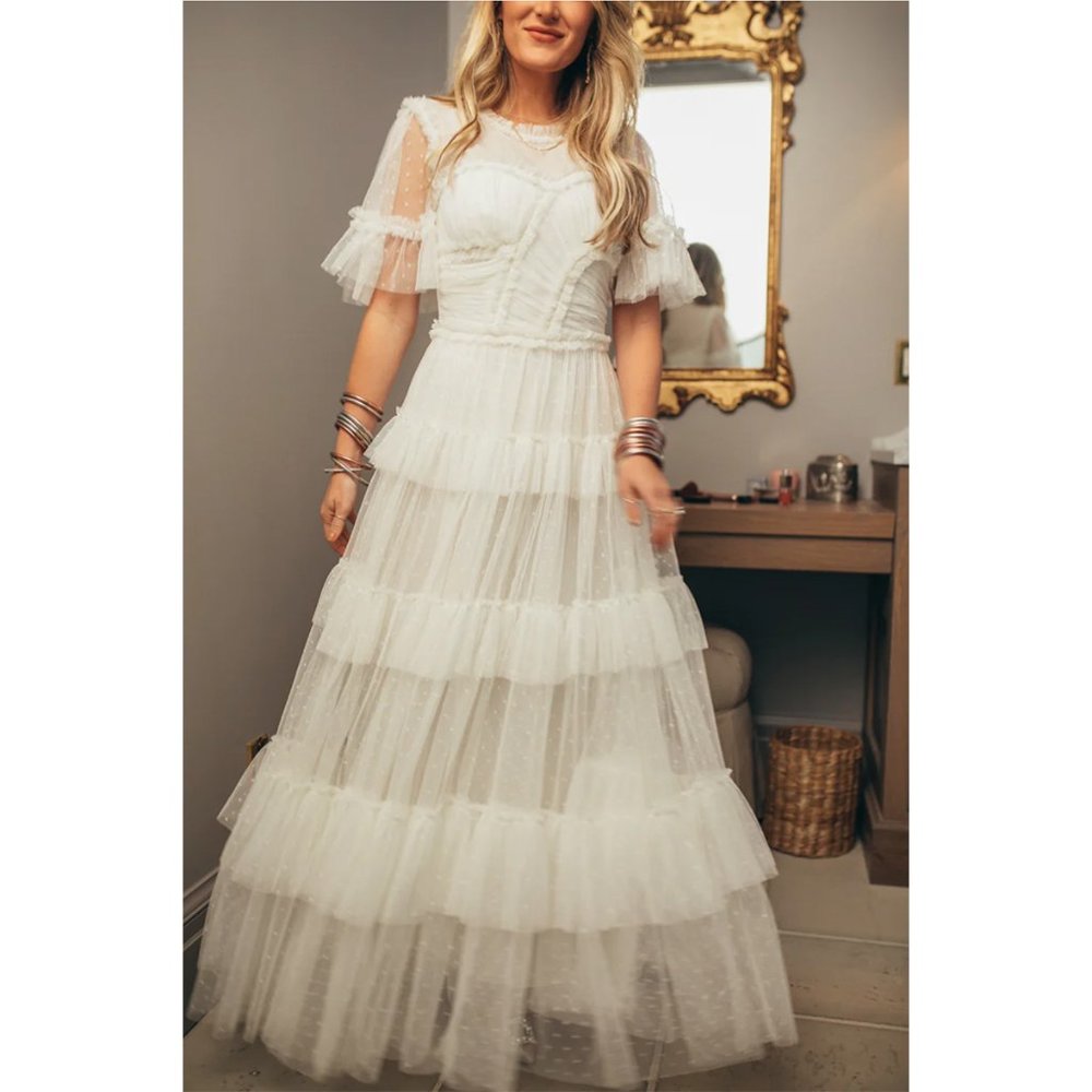Ivy City Co. White Maxi Dress